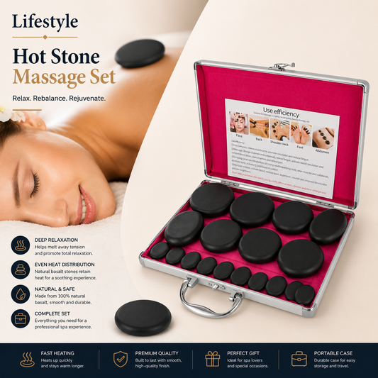 Basalt Hot Stone Massage Set