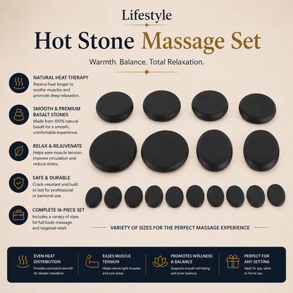 Basalt Hot Stone Massage Set