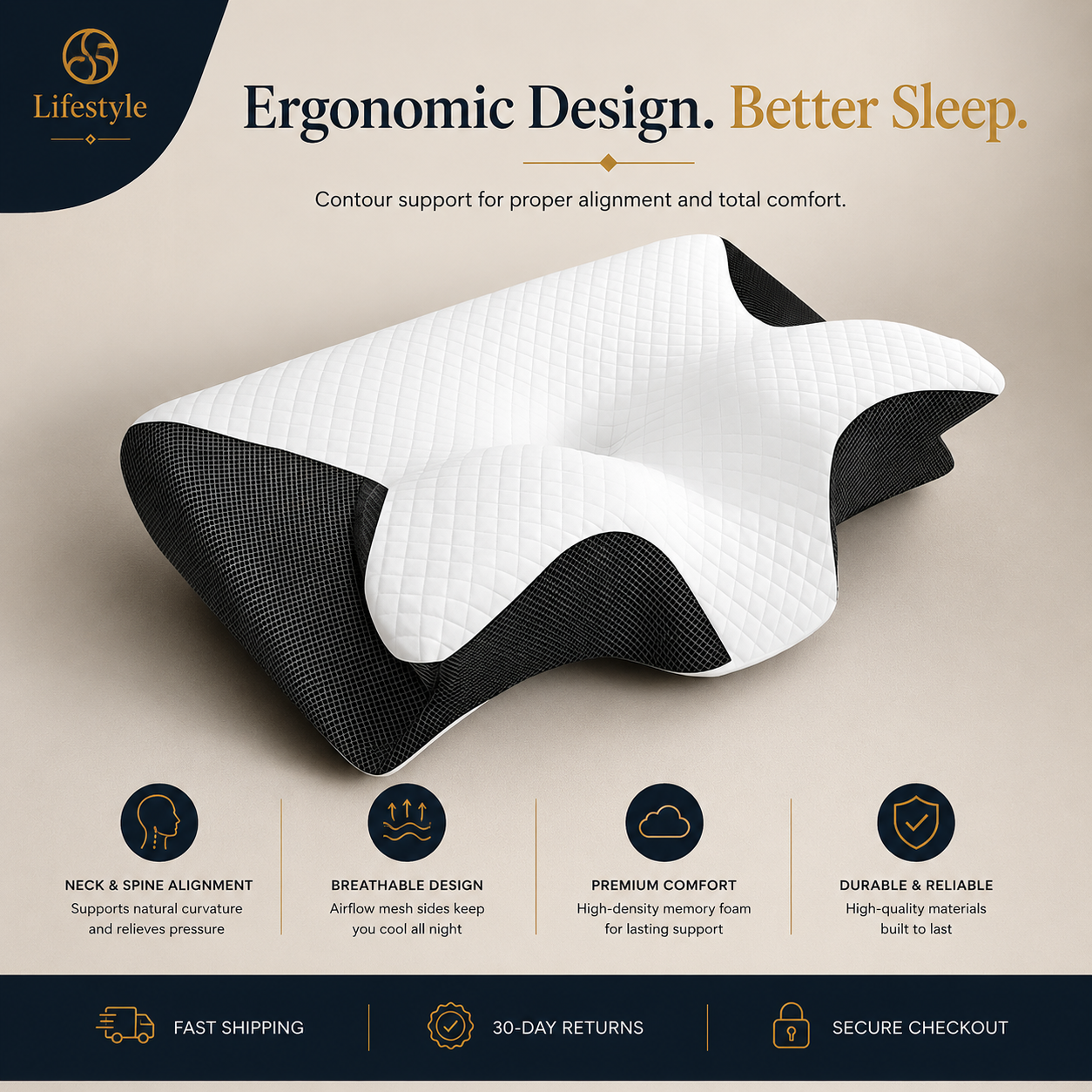 Contour Orthopedic Pillow