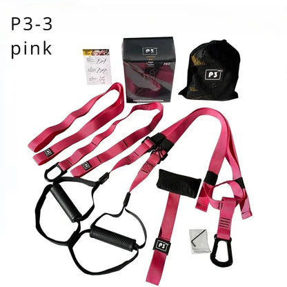 P3-2 & P3-3 Trx Adjustable Suspension Training Belt - Multi-Purpose Resistance Band for Yoga, Fitness & Strength Workouts